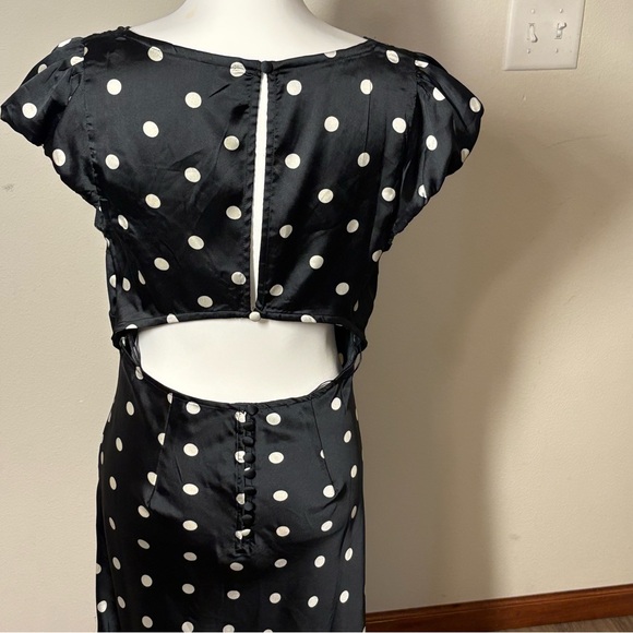 FREE PEOPLE Butterfly Babe Black Maxi Dress M - Picture 10 of 14